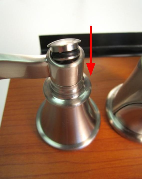 Install the handle cap