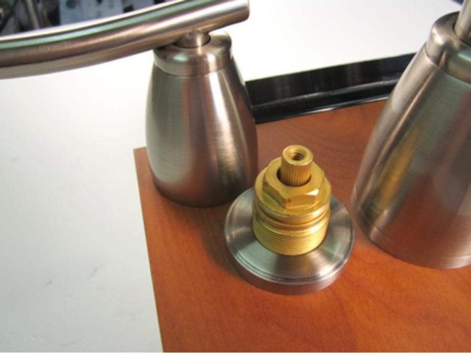 The handle, removed from the faucet.