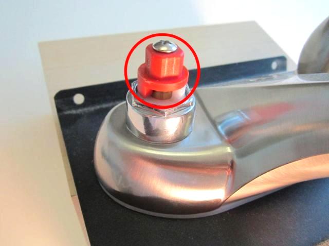  Remove any handle adaptors that might be installed on the cartridge stem.
