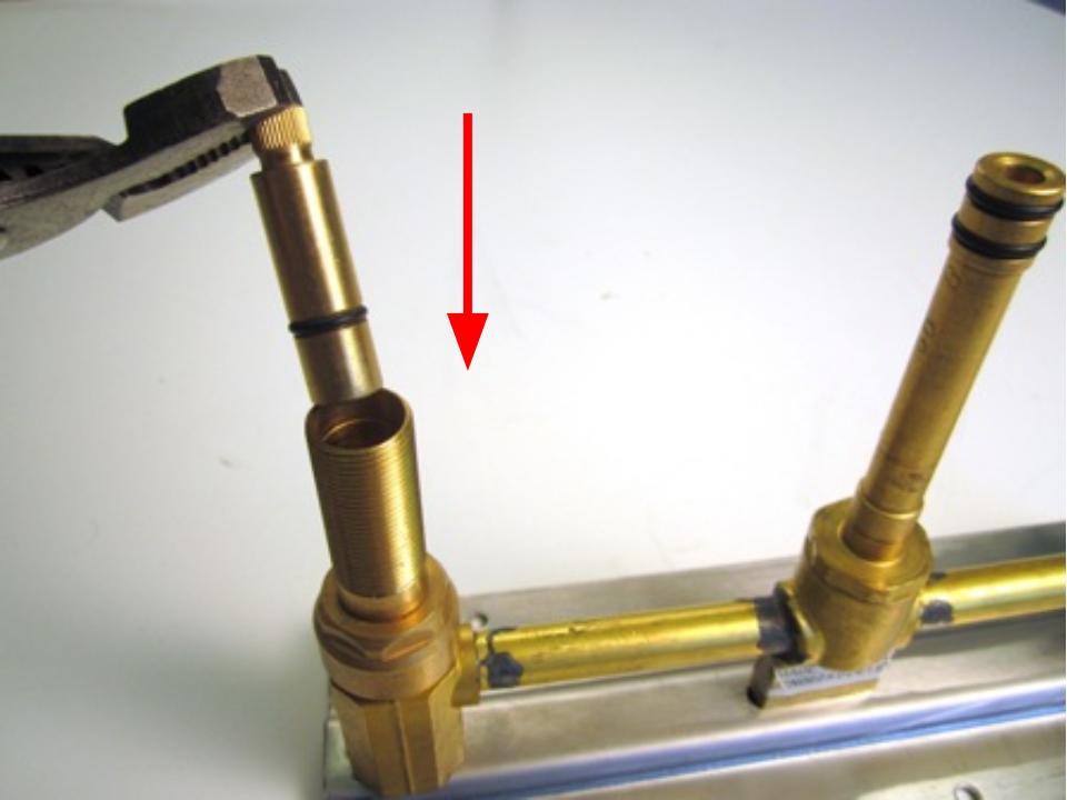 Re-install the handle adapter