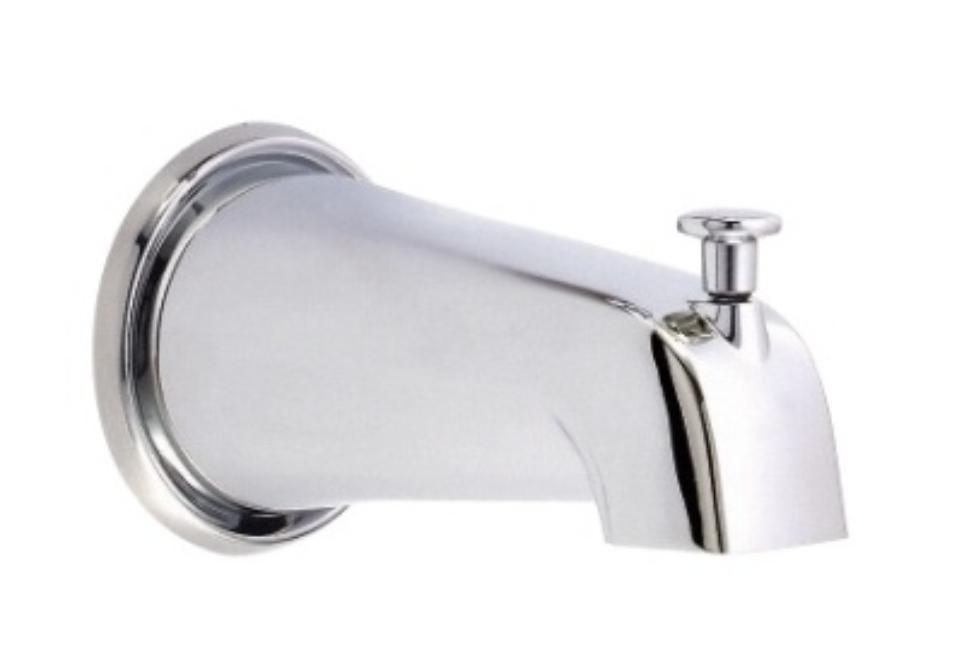 Tub spout with built-in diverter