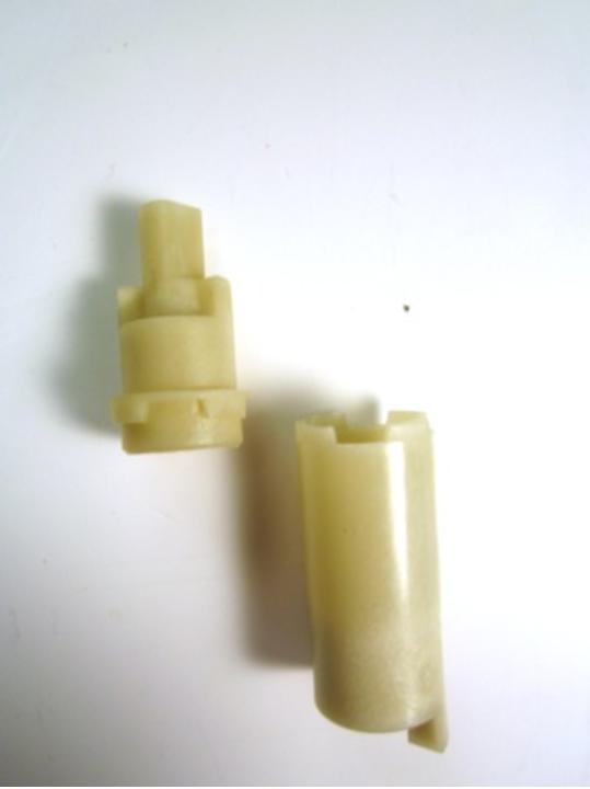 Re-install the stem extension. If the two pieces of the stem extension have separated, connect them by lining up the matching notches.