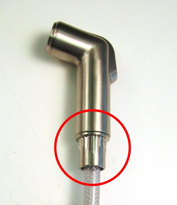 If you've noticed a water leak where the spray head for your faucet connects to the spray hose, the spray head or the spray hose may need to be replaced.