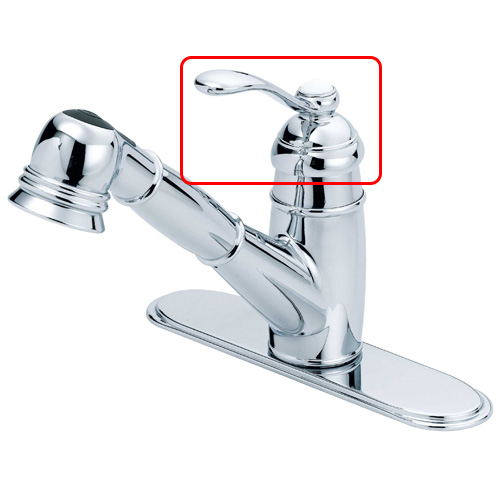 If the handle for your faucet is broken or physically damaged, the handle may need to be replaced.