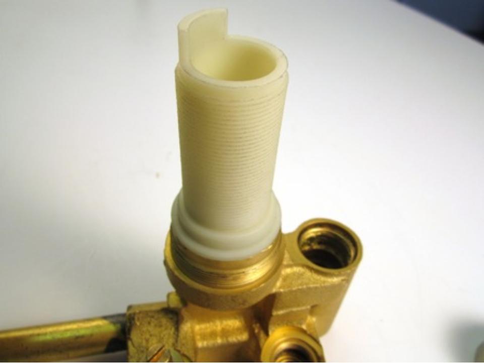 The threaded shank