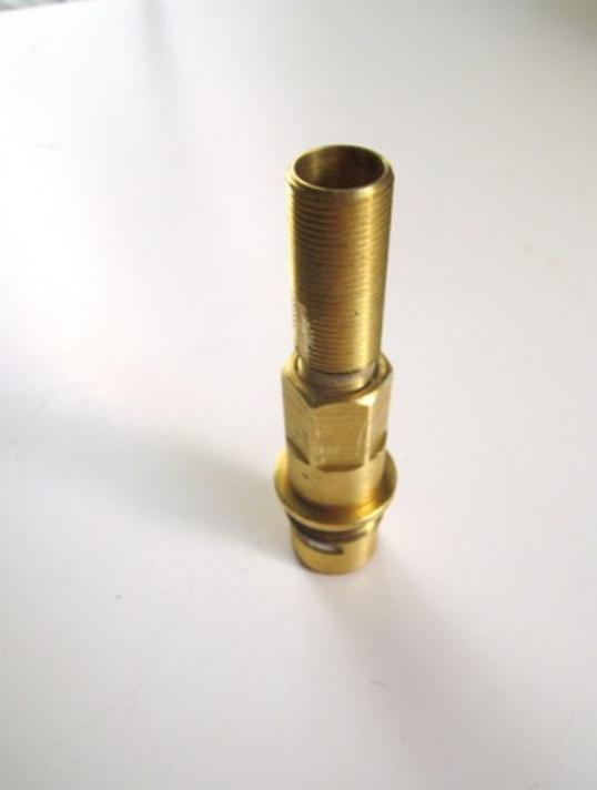 Cartridge with threaded sleeve attached