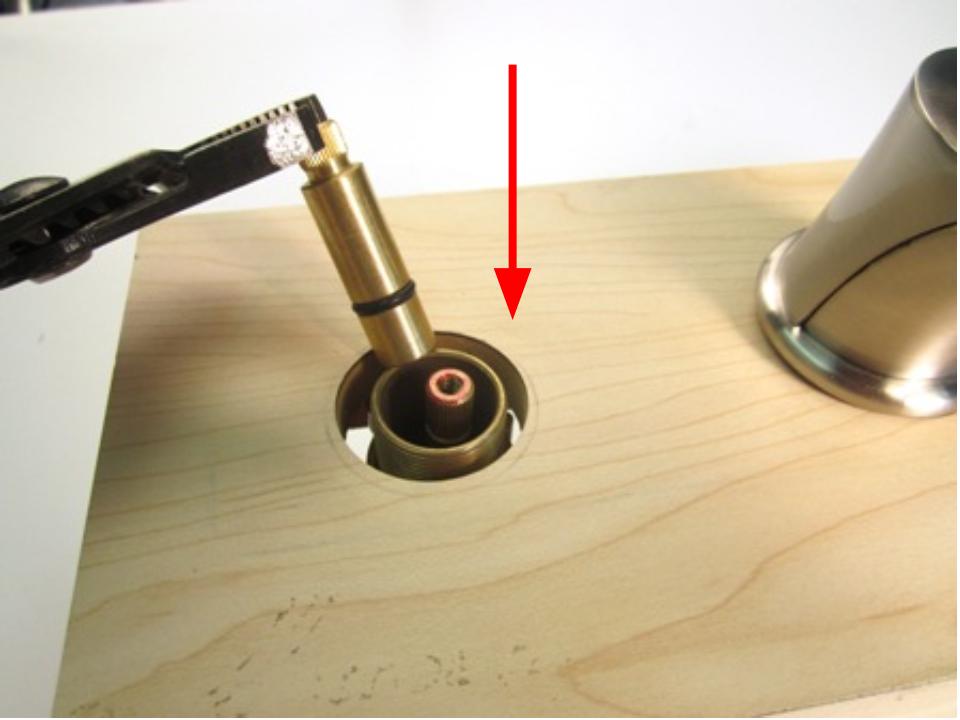 Re-install the handle adaptor (if applicable).
